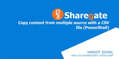 sharegate powershell copy content.